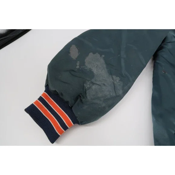 Vintage Auburn Tigers Satin Chalk Line Jacket‎ Retro Bomber 80s Mens Size XL - Picture 7 of 10